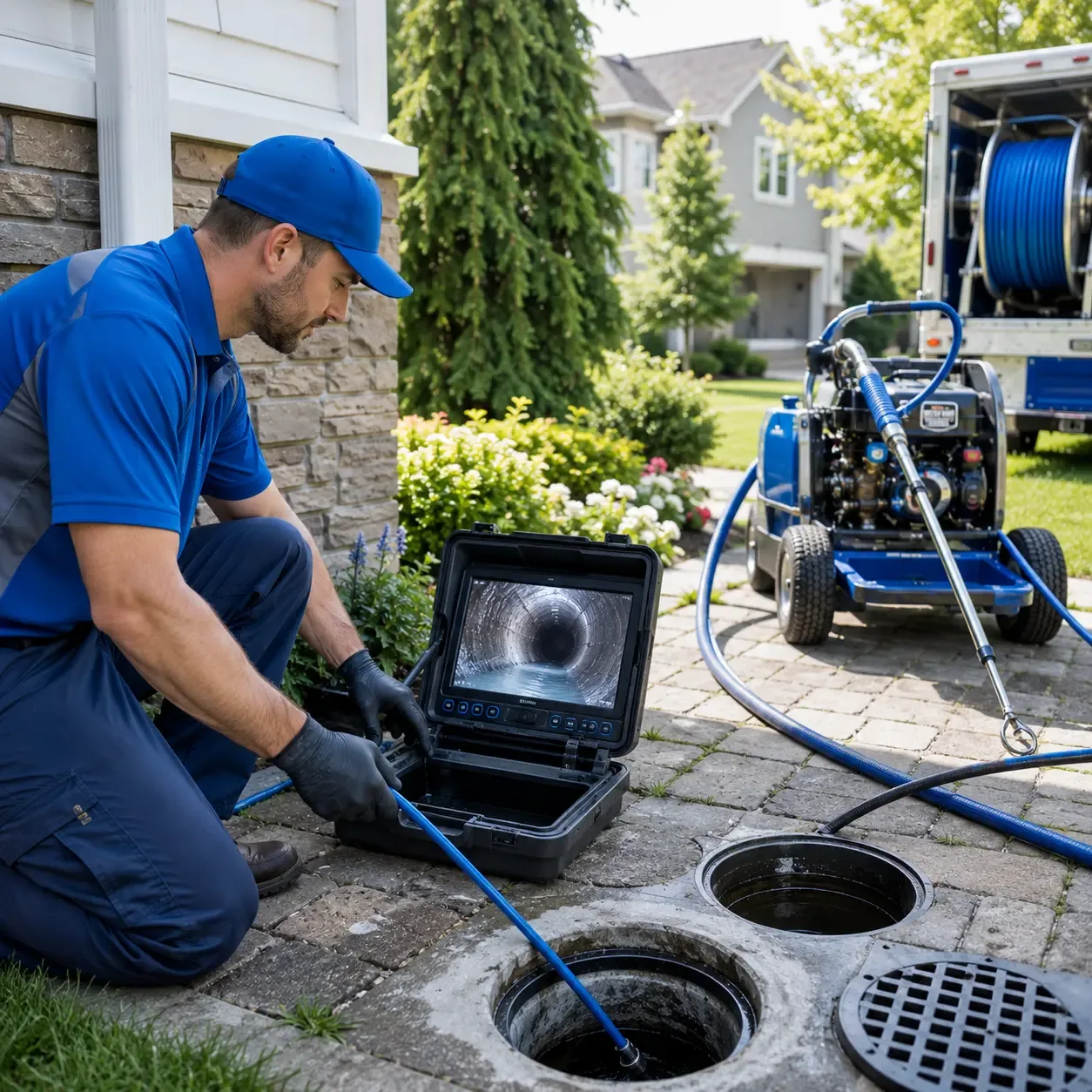 Outdoor drain cleaning professionals serving Rockton, PA
